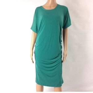 Pip & Vine Womens Maternity S Dress Draped Midi